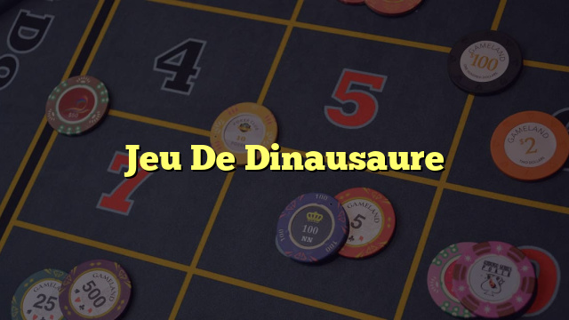 Jeu De Dinausaure