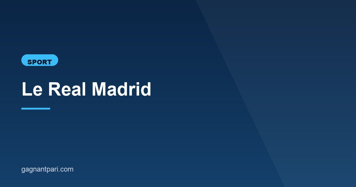 Illustration de l'article consacré au Real Madrid